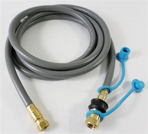 Bull Grill Parts: 3/8in. Gas Hose with Quick Connect Kit - 3/8in. Fittings  (14ft.)