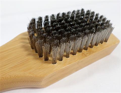 Grill Brush - 18in. Bamboo - Wide Bristle Head & Scraper