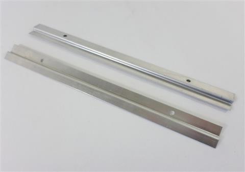 Grill Replacement Parts: 13-1/2" Long Bottom Tray Rails, Weber Genesis 1000-5000 and Platinum (2000-2004 Model Years)