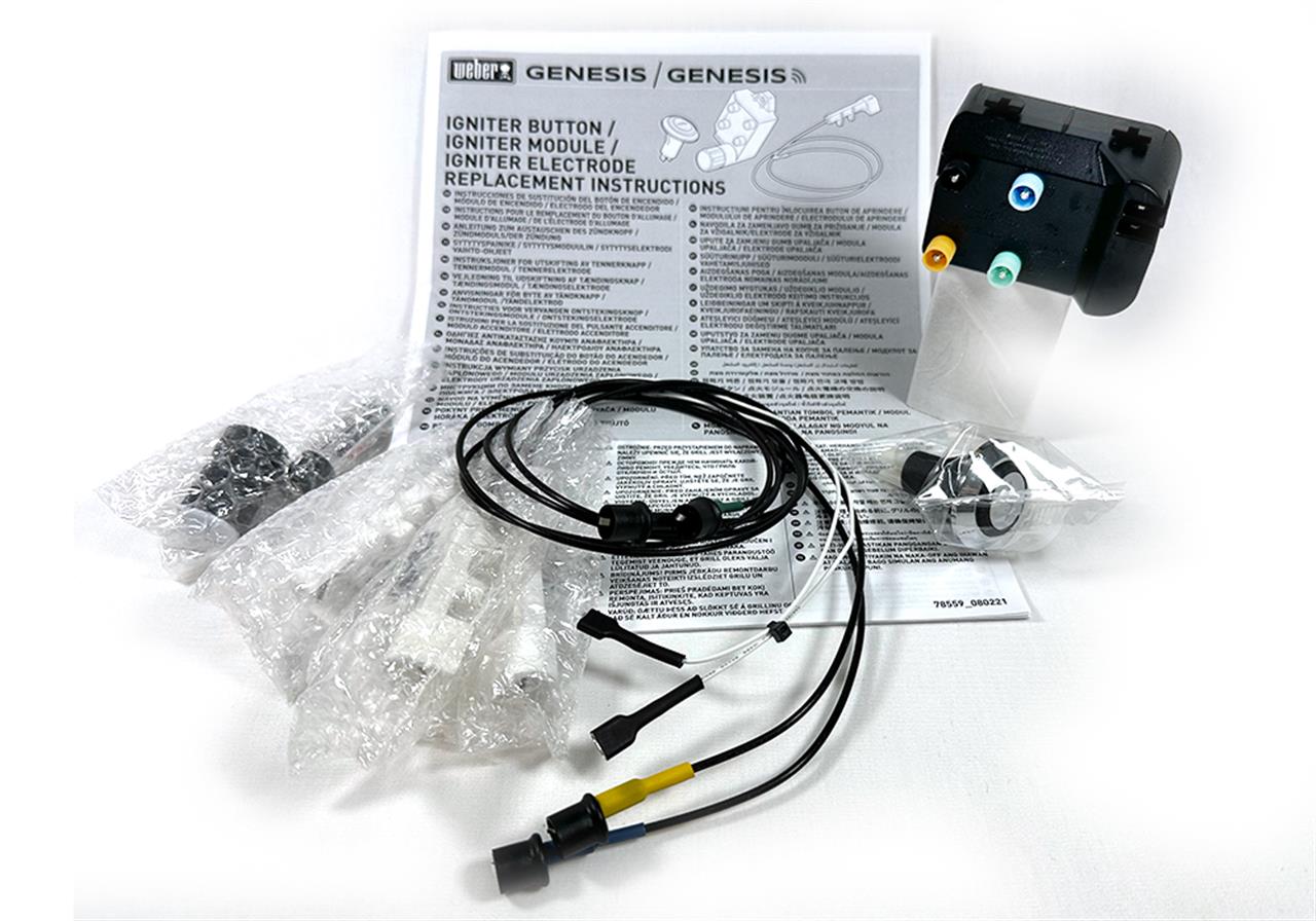 Grill Replacement Parts: Replacement Ignition Complete Kit - Genuine Weber Genesis SX-325 (2022+)