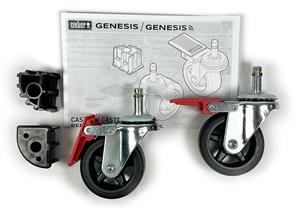  Genesis 2022 400 Series grill parts: Locking Caster Wheel Set (2-Pack) – Genuine Weber for Genesis (2022+) (image #2)