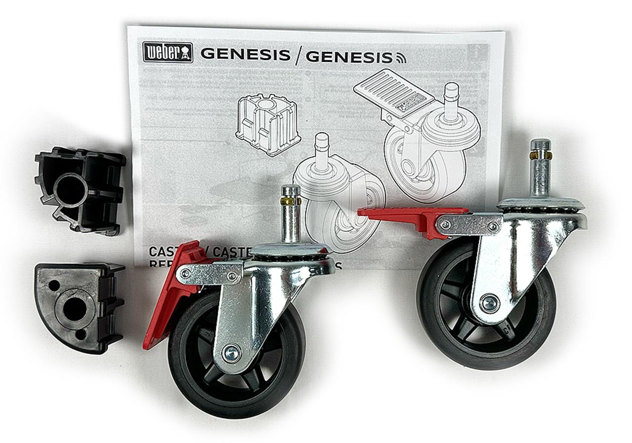 Grill Replacement Parts: Locking Caster Wheel Set (2-Pack) – Genuine Weber for Genesis (2022+)
