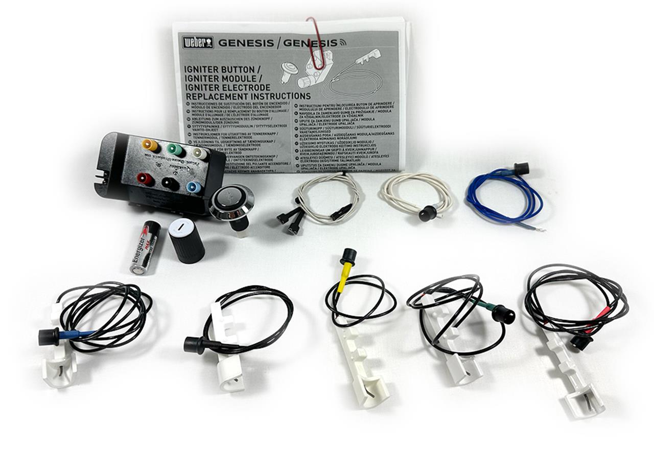 Grill Replacement Parts: Replacement Ignition Complete Kit - Genuine Weber - Genesis SPX-435 (2022+)