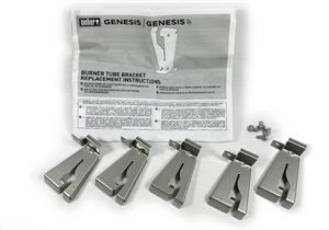  Genesis 2022 400 Series grill parts: Burner Tube Clamps - 5pc Set - Genesis 400 Series (2022+) (image #2)