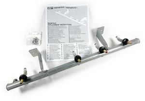 Gas Valves and Manifolds grill parts: Natural Gas Manifold with 4 Control Valves Assembly – (For Genesis 335 Series with Sear/Side Burner, 2022+) (image #2)