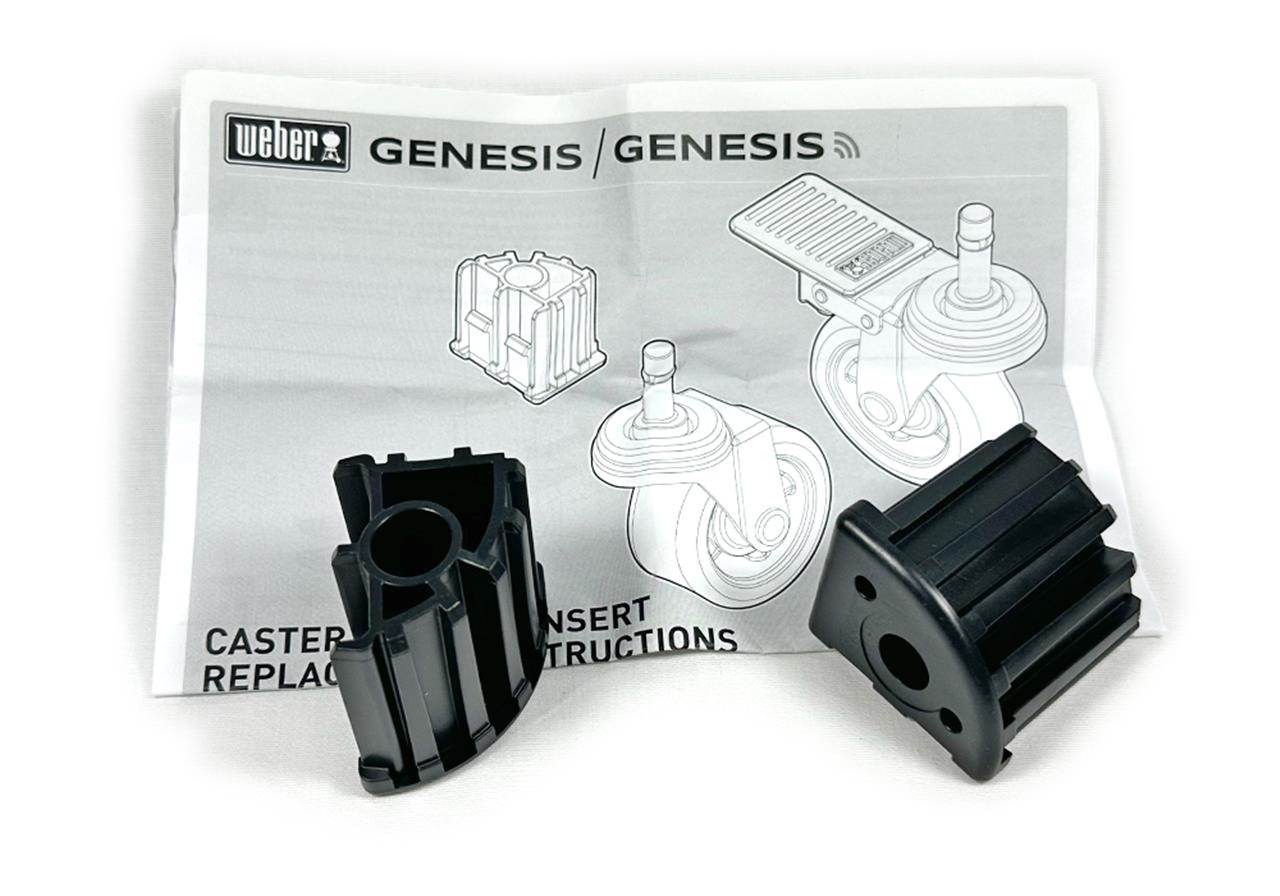 Grill Replacement Parts: Caster Wheel Inserts - Set of 2 - Weber Genesis 300, 400 Series (2022+)