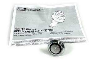  Genesis 2022 400 Series grill parts: Momentary Igniter Switch/Button - (Weber Genesis II 2017, 2020, 2022) (image #2)