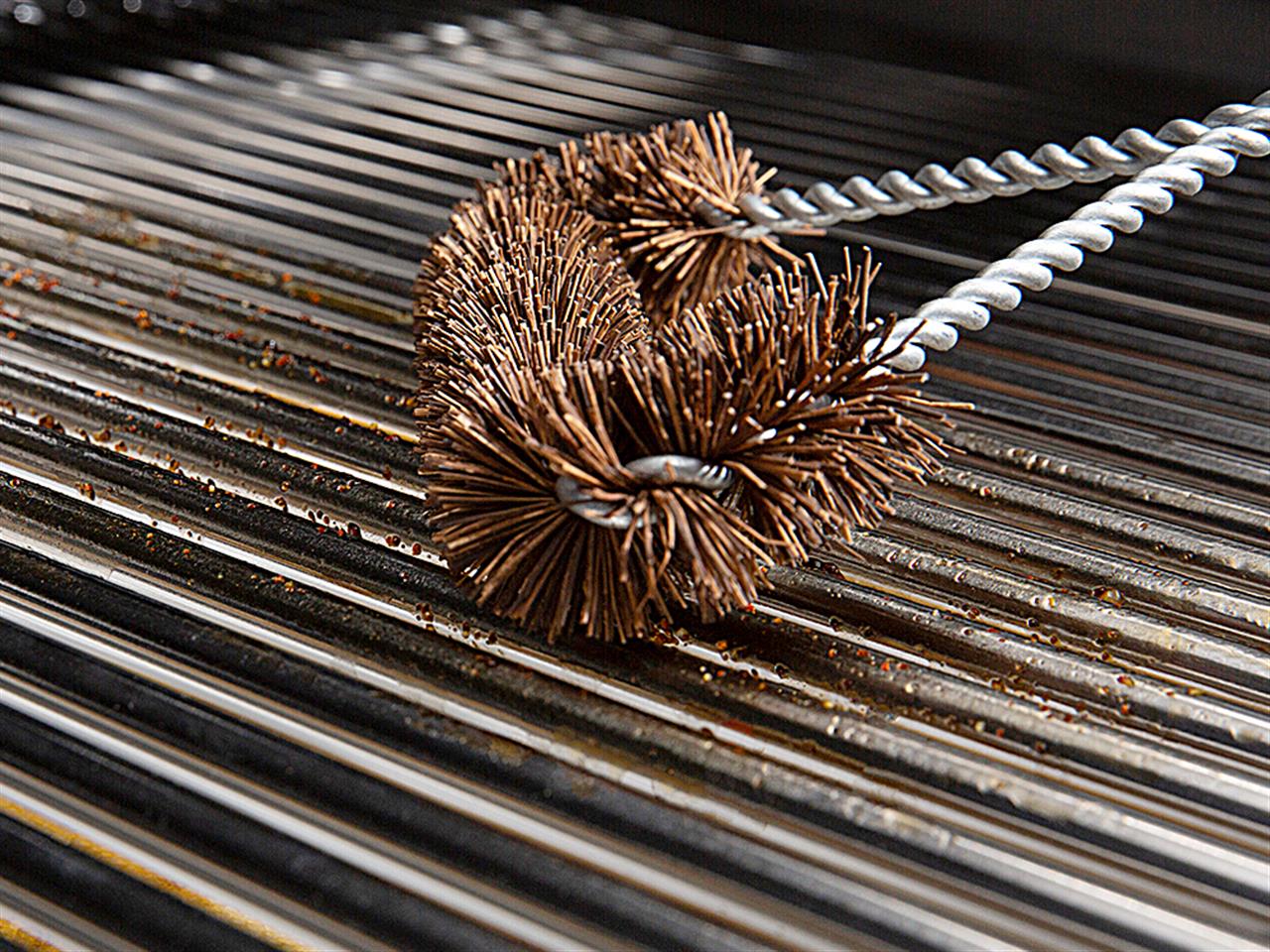 Grill Replacement Parts: Extra-Wide Palmyra Wood Fiber Grill Brush - 17in. x 6-1/2in (GrillPro)