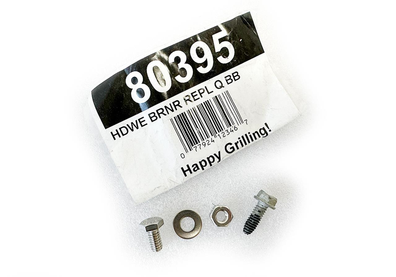 Grill Replacement Parts: Genuine Weber Burner Mounting Hardware Kit – (Baby Q, Q100/120, Q1000/1200, Q2000/2200, Q3200)