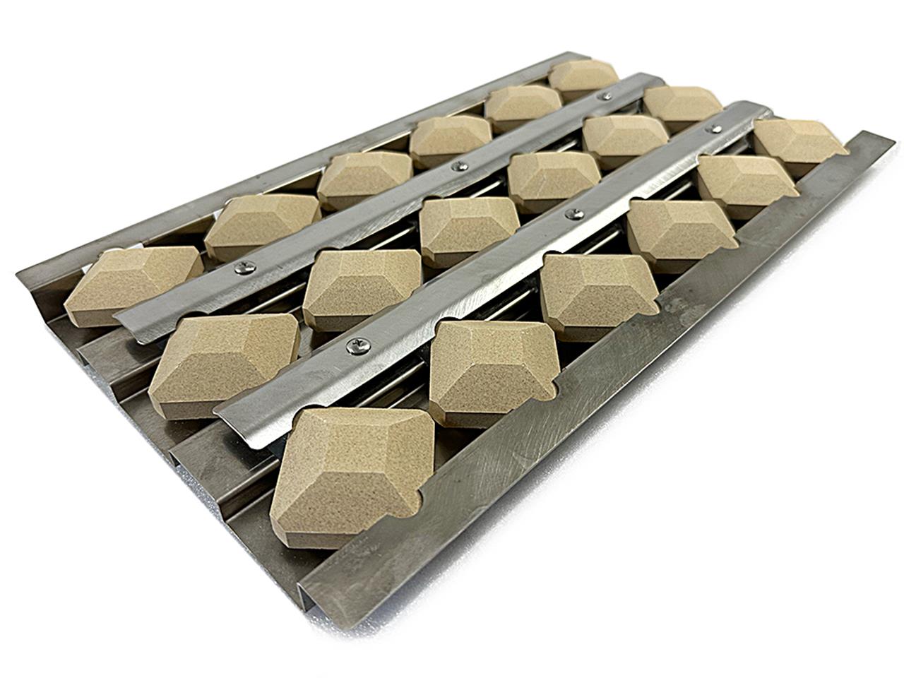 Grill Replacement Parts: Heat Plate Briquette Tray Assembly - 9-3/4in X 16-7/8in. - (Artisan #510-1025)
