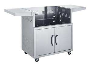 Gas & Charcoal Grills grill parts: Broilmaster B-Series Loaded Pro+ Edition 32in. Grill with 2-Door Cabinet & Shelves (Propane) (image #2)