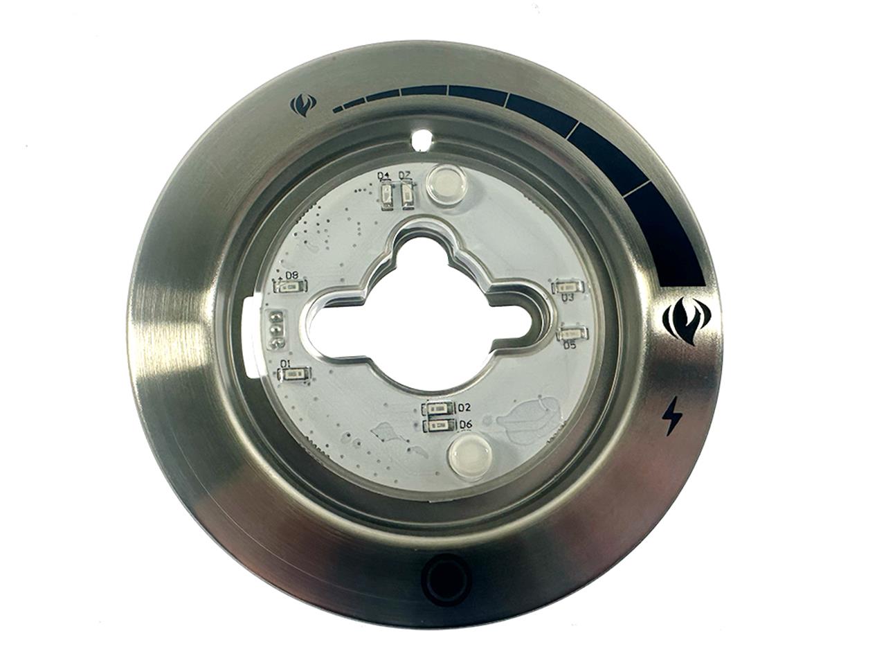 Grill Replacement Parts: Bezel with LED Lighting Assembly for Main Burner Control Knob (Prestige)