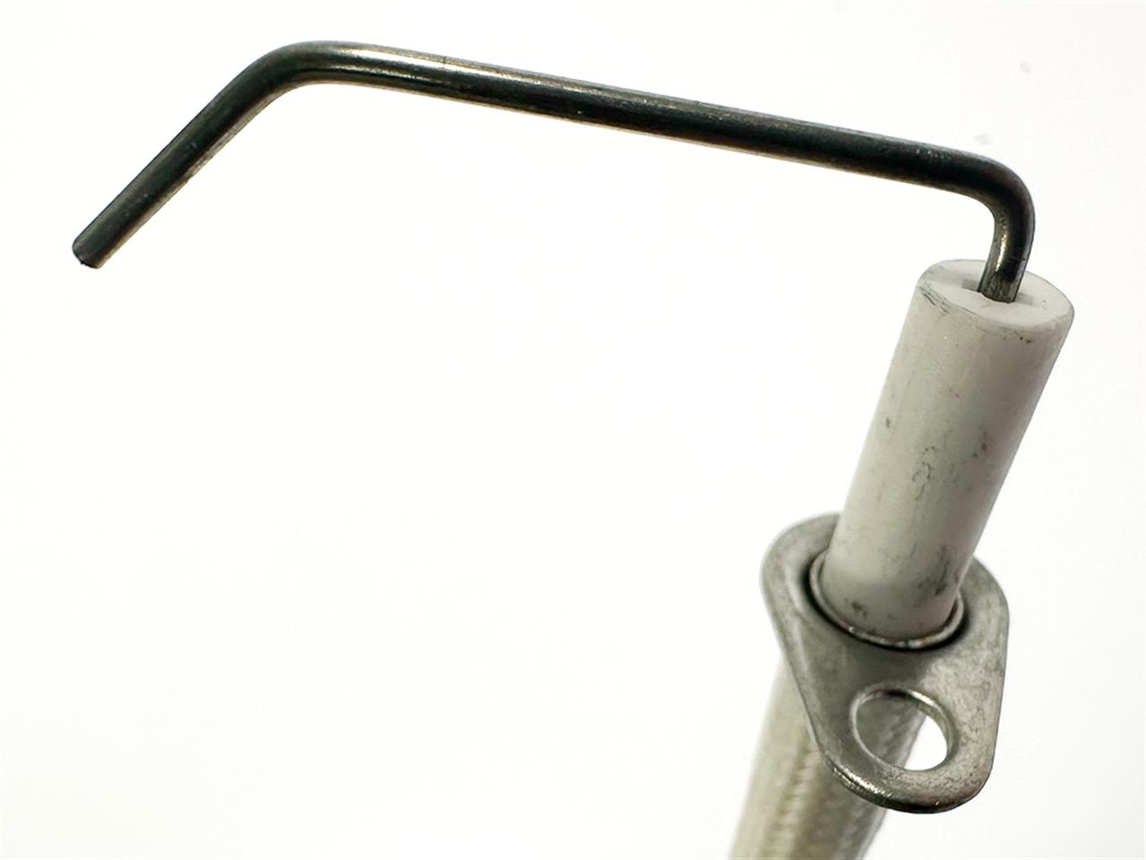 Grill Replacement Parts: 90° Electrode with Shielded Wire - Rotisserie Burner  - (Prestige 500V, 665V)
