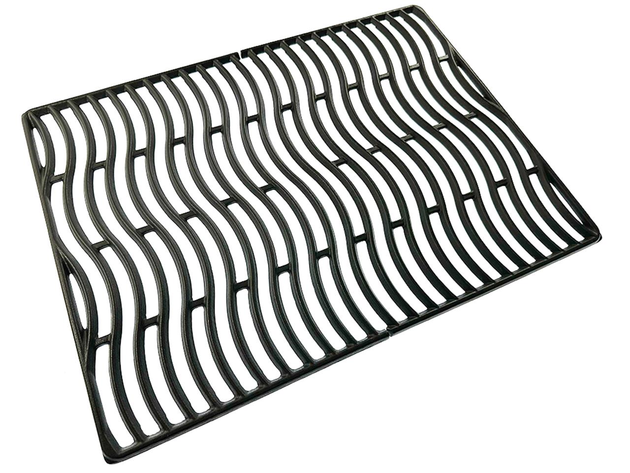 Grill Replacement Parts: 2-Piece WAVE Cast Iron Cooking Grate Set - 23.5x17.75in. - (Rogue 425)