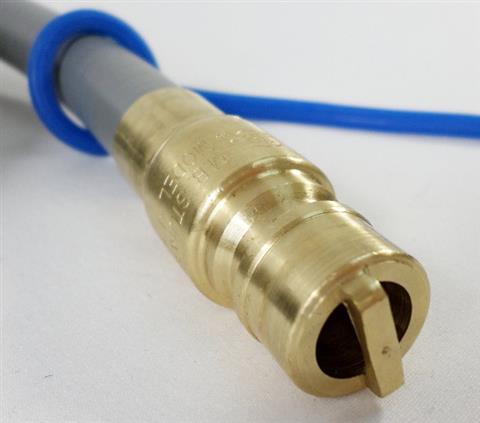 Parts for Hoses and Regulators Grills: Oversize 1/2in. Gas Hose with Quick Connect Kit - 1/2in. Fittings (10ft.) 