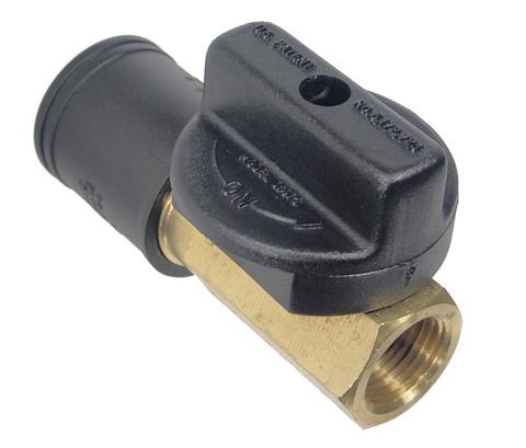 Parts for Commercial Series Grills: Quick Connect Fitting - On/Off Ball Valve - 3/8in. Fitting