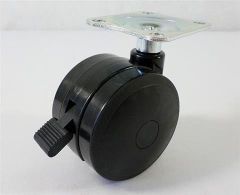 Parts for Broil King Baron Grills: Locking Swivel Caster With Mounting Flange, Broil King Regal And Imperial
