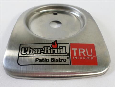 Parts for Patio Bistro Grills: Bezel With Logo For Temperature Gauge, Patio Bistro Tru-Infrared