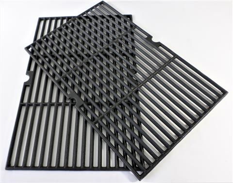Parts for Cooking Grates Grills: Cooking Grate - Two Pc. Cast Iron - (24-3/4in. x 19-3/16in.)