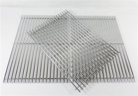 Parts for Cooking Grates Grills: 18-15/16" X 40-5/16" Three Piece Stainless Steel Cooking Grate Set, Genesis II "LX" 640 (2017 And Newer)