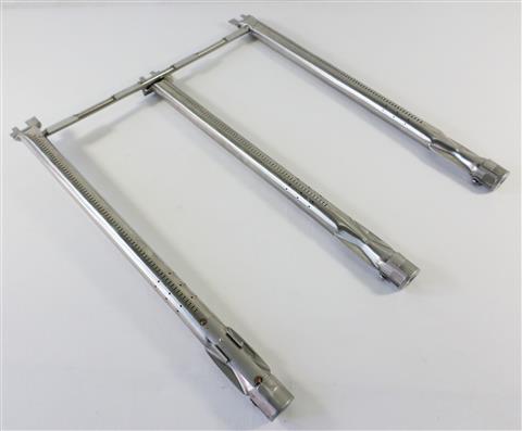 Parts for Gas Grill Burners Grills: Natural Gas Tube Burner and Flame Crossover Set - 4pc. - (Weber Spirit II 310)