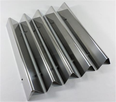 Parts for Burner Shields Grills: Flavorizer Bar Set - 5pc. - Stainless Steel - (15-1/4in.)