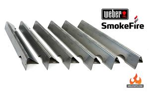  Weber SmokeFire grill parts: Weber SmokeFire Flavorizer Bar Set - 5pc. - Stainless Steel - (L:17-1/8in. x W:2-1/2in. x H:2-1/8in.) (image #2)