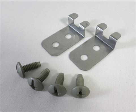 grill parts: "Rear" Grate Holder Mounts (Set of 2), Weber Traveler