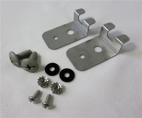 grill parts: "Front" Grate Holder Mounts (Set of 2), Weber Traveler