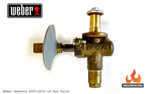  2007 Genesis 300 grill parts: Main Burner LP Gas Control Valve - Weber Genesis (2007-2010) (image #2)