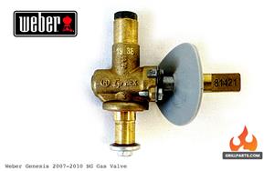  2007 Genesis 300 grill parts: Main Burner Natural Gas Control Valve - Weber Genesis (2007-2010) (image #2)