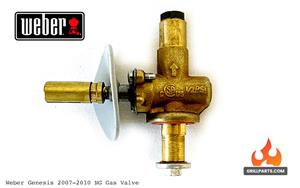  2007 Genesis 300 grill parts: Main Burner Natural Gas Control Valve - Weber Genesis (2007-2010) (image #3)