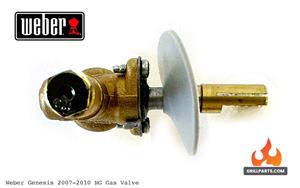  2007 Genesis 300 grill parts: Main Burner Natural Gas Control Valve - Weber Genesis (2007-2010) (image #4)