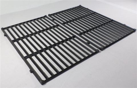 Parts for 2011 Genesis 300 Grills: 19-1/2" X 25-1/2" Two-Piece Cast-Iron Cooking Grate Set (Genesis 2007-2016)