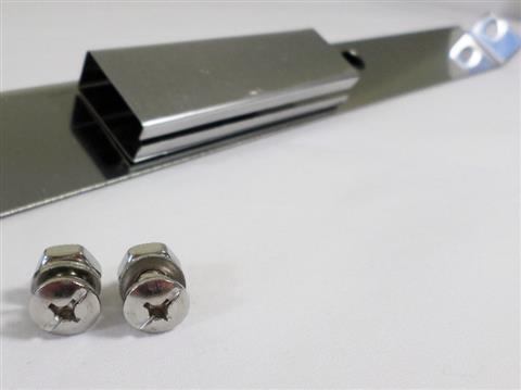 Grill Replacement Parts: 32-1/4" Stainless Burner Support Bracket With Carryover Channels
