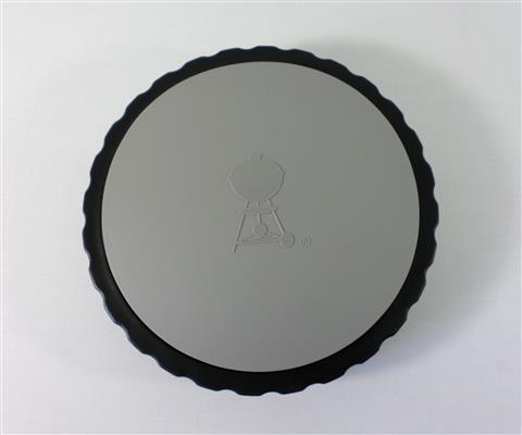 Parts for Summit 400 S-Series Grills: Weber Kettle Wheel with Gray Hub Caps - (8in. Dia.)