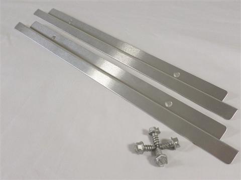 Parts for Spirit 700 Grills: Catch Pan Support Rails - 2pc. Set with 4 Screws - (12-3/4in.)