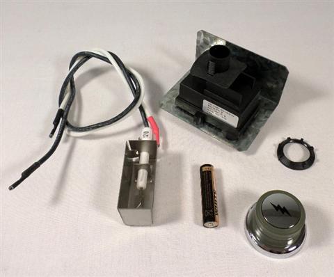 Parts for Genesis Silver A Grills: Complete Electronic Ignitor Kit - Module, Collector Box, Electrode & Wiring  (Spirit 200 & 300)