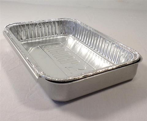 Parts for Spirit 700 Grills: Aluminum Grease Catch Pan With Foil Liner - (8-5/8in. x 6-1/8in.)