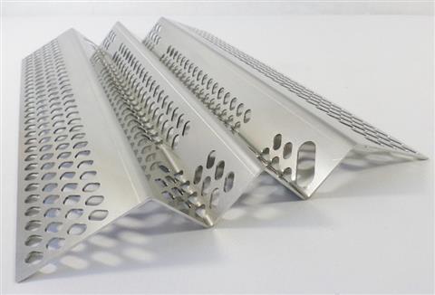 Parts for Burner Shields Grills: AOG Vaporizing Panel - Stainless Steel - (15-1/2in. x 10.5in.)