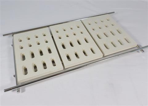 Grill Replacement Parts: 9" x 17-3/8" Ceramic Tile Holder For Members Mark/Sams Club/Grand Hall