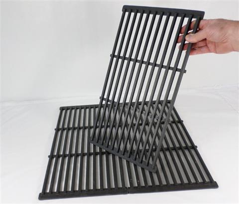 Parts for Cooking Grates Grills: 19-1/4" X 31-1/8" Three Piece Cast Iron Cooking Grate Set