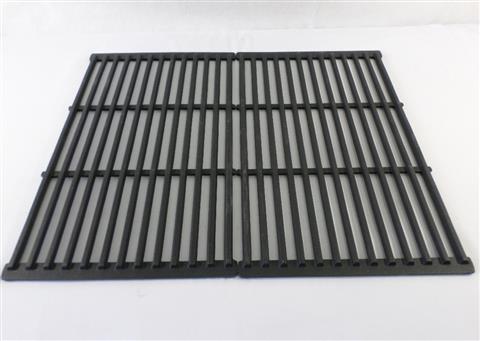 Parts for Ducane Meridian Grills: 19-1/4" X 24" Two Piece Cast Iron Cooking Grate Set