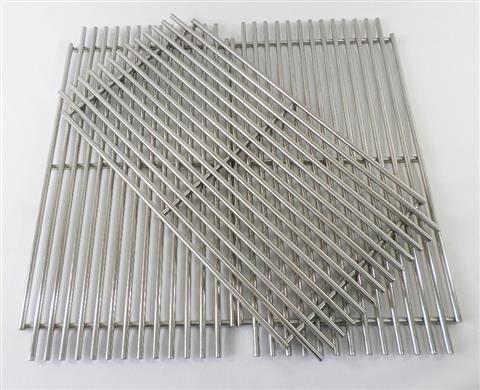 Parts for Cooking Grates Grills: 20-1/2" X 31-5/16" Three Piece Stainless Steel Cooking Grate Set (Replaces 3 of OEM Part 212408P)