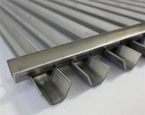 Parts for Cooking Grates Grills: Channel Formed Cooking Grate Set - 2pc. - Stainless Steel - (22-3/4in. x 15in.)