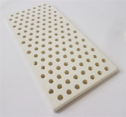 Grill Replacement Parts: 7-1/8" X 3-3/8" Flare Buster Ceramic Tiles, 12 Pack