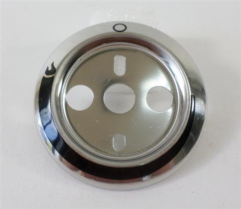Parts for Commercial Series 2 Burner Grills: 3-1/8" Control Knob Bezel With Graphics