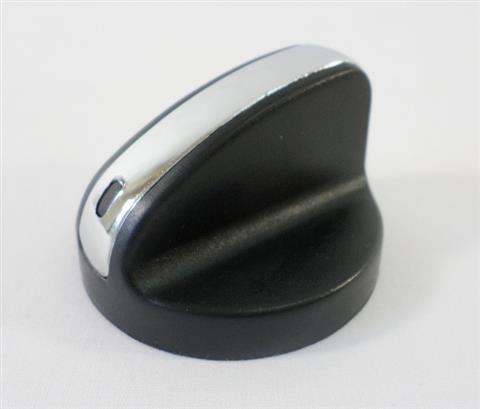 Parts for Gourmet Series 3 Burner Grills: 2-1/8" Chrome Capped Control Knob With Sloped Grip