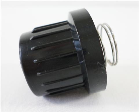 Parts for Quantum Series Infrared Grills: Black Plastic Battery Cap With Spring For "AA" Module
