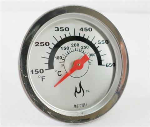 Parts for Commercial Series Grills: 2-3/8" Round Temperature Gauge